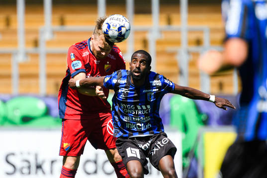 Djurgårdens Jacob Une Larsson och Sirius Mohammed Saeid