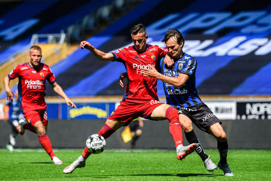 Djurgårdens Haris Radetinac och Sirius Hjalmar Ekdal