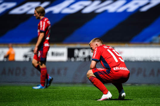 Djurgårdens Nicklas Bärkroth deppar