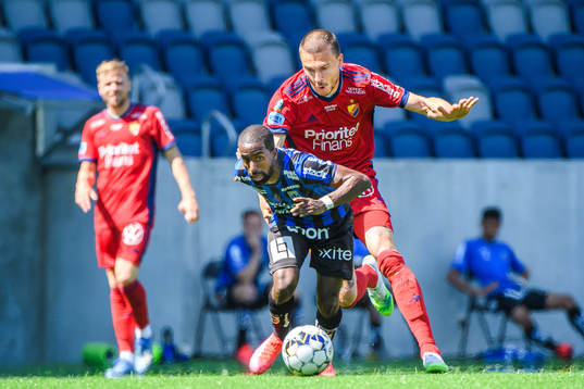 Sirius Mohammed Khalid Saeid och Djurgårdens Erik Berg