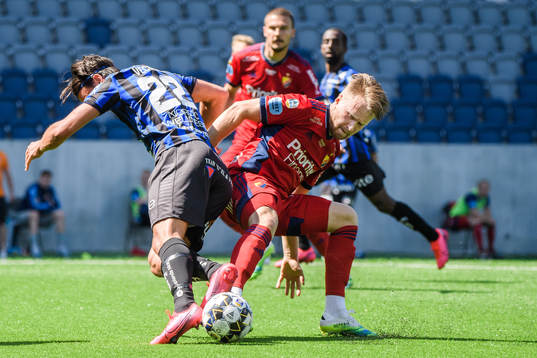 Sirius Stefano Vecchia och Djurgårdens Jacob Une Larsson