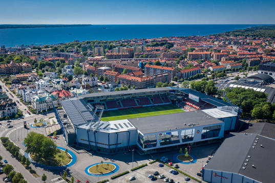 Drönarvy över Olympia