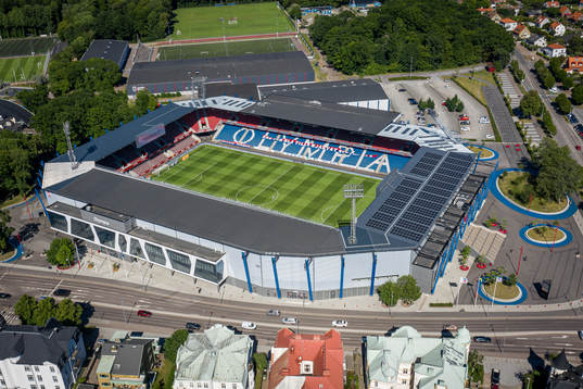 Drönarvy över Olympia