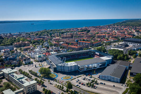 Drönarvy över Olympia
