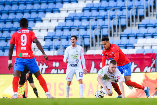 Helsingborgs Martin Olsson och Varbergs Anton Liljenbäck