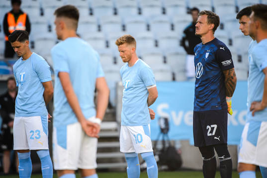 Malmö FFs Marcus Antonsson, Anders Christiansen och