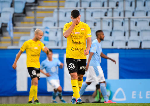 Mjällbys Besard Sabovic deppar