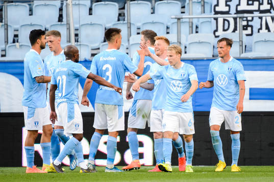 Malmö FFs Anders Christiansen jublar