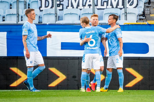 Malmö FFs Anders Christiansen jublar