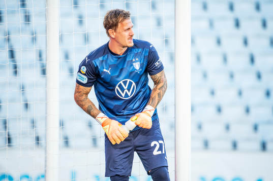 Malmö FFs målvakt Johan Dahlin