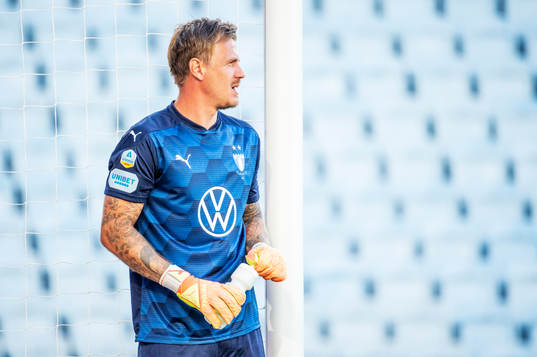Malmö FFs målvakt Johan Dahlin