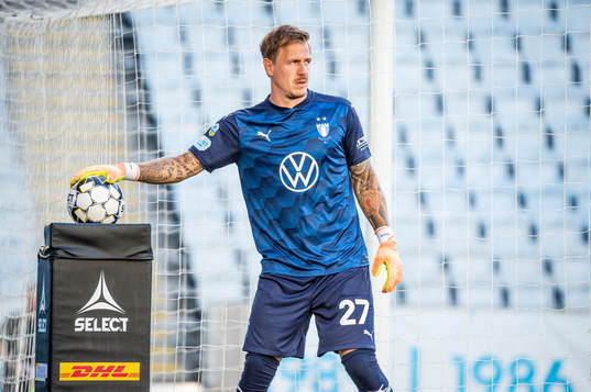 Malmö FFs målvakt Johan Dahlin