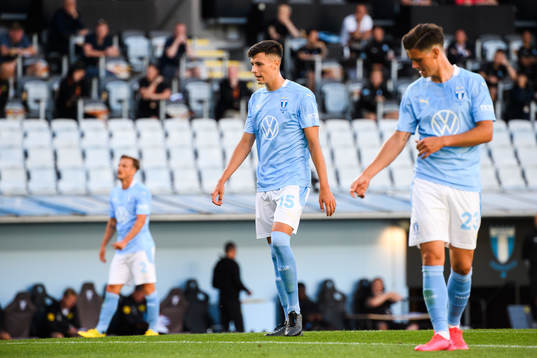 Malmö FFs Anel Ahmedhodzic och Marcus Antonsson deppar