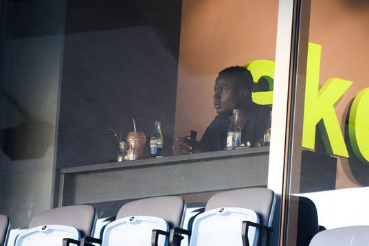 Malmö FFs Bonke Innocent på läktarplats