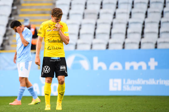 Mjällbys Joel Nilsson deppar
