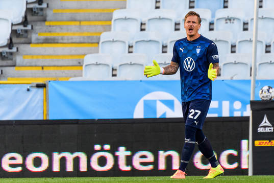 Malmö FFs målvakt Johan Dahlin
