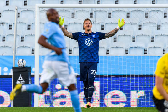 Malmö FFs målvakt Johan Dahlin