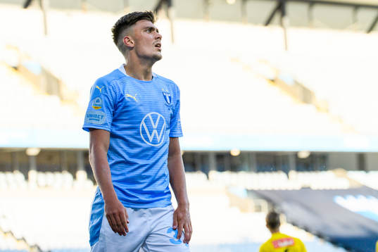 Malmö FFs Tim Prica deppar