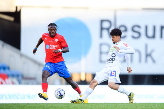 Varbergs Luke Le Roux och Helsingborgs Noel Mbo