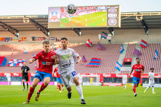 Helsingborgs Casper Widell och Varbergs Alibek Aliev