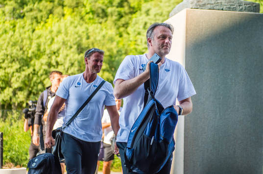 Erling Moe, head coach of Molde, arrives