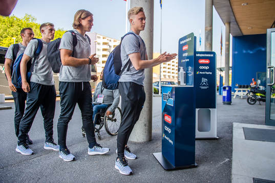 Martin Bjørnbak and Ola Brynhildsen of Molde arrives