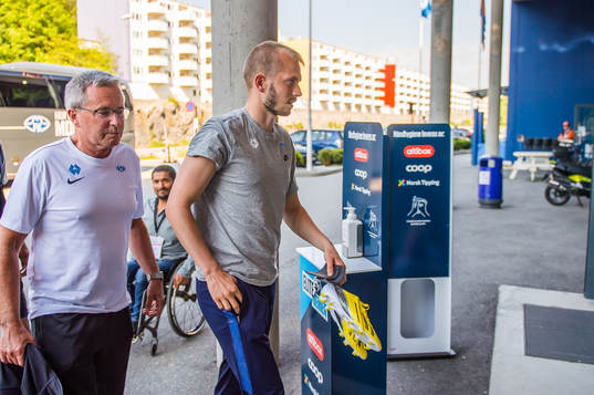 Eirik Hestad of Molde arrives
