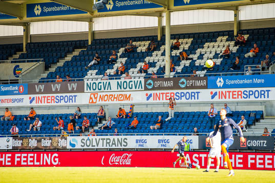 Spectators in the stands