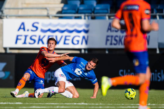 Sigurd Hauso Haugen of Aalesund and Kristoffer Haugen of
