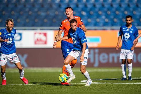 Holmbert Aron Briem Fridjonsson of Aalesund and Fredrik