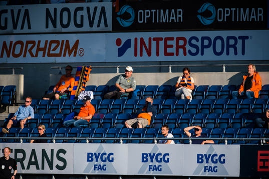 Spectators in the stands