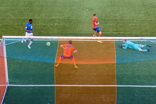 Leke Samson James of Molde scores the 1-3 goal