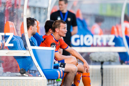 Ståle Stålinho Sæthre of Aalesund looks dejected