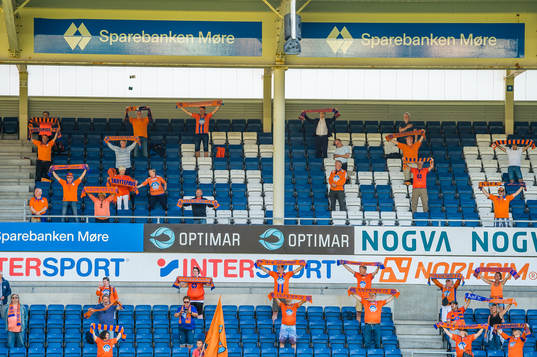 Spectators in the stands