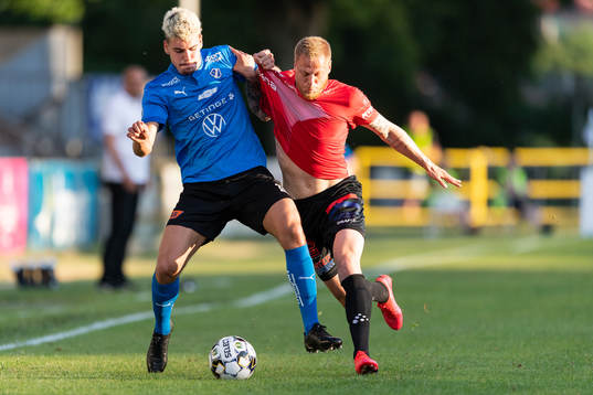 Halmstads Edvin Kurtulus och Trelleborgs Mattias Håkansson
