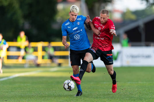 Halmstads Edvin Kurtulus och Trelleborgs Mattias Håkansson