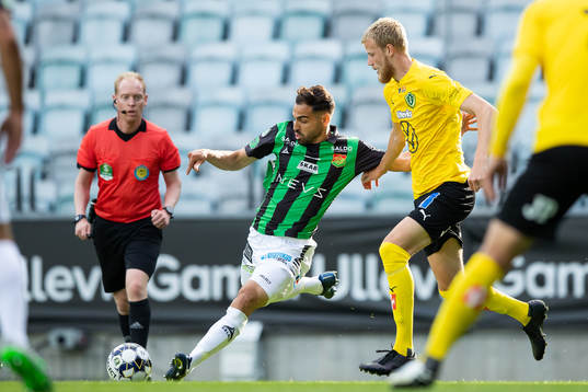 GAIS Mervan Celik och Jönköpings Elias Gustafson