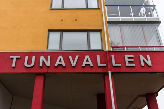 Exteriör av Tunavallen