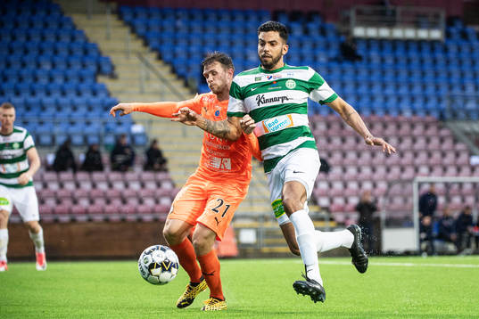 AFC Eskilstunas Jesper Manns och Västerås Pedro Ribeiro