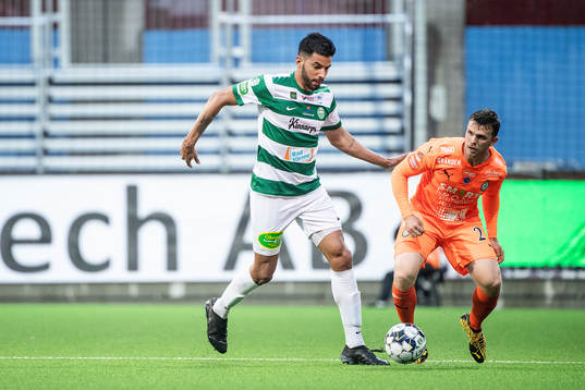 Västerås Pedro Ribeiro och AFC Eskilstunas Jesper Manns
