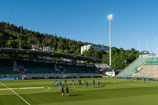 Sundsvalls spelare värmer upp