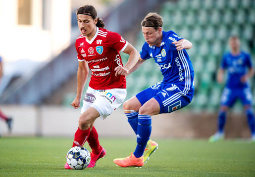 Umeås Enis Ahmetovic och Sundsvalls Jesper Carström