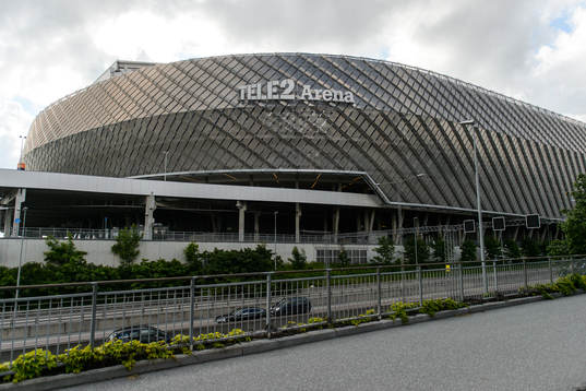 Vy över Tele2 Arena