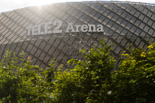 Vy över Tele2 Arena