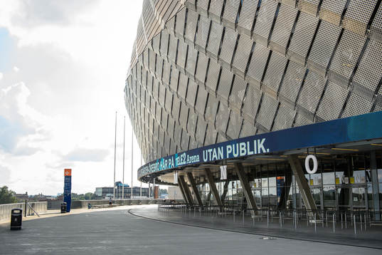 Tomma biljettköer och biljettluckor på Tele2 Arena