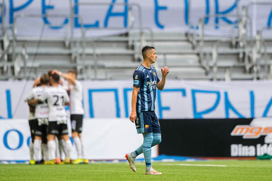 Djurgårdens Haris Radetinac deppar