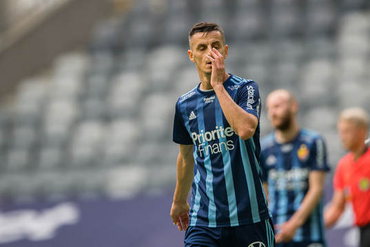 Djurgårdens Haris Radetinac deppar