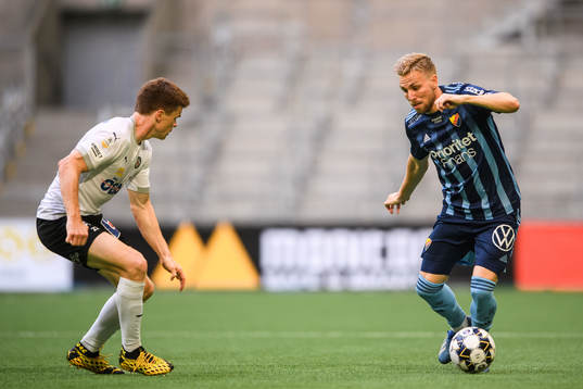 Örebros Albin Granlund och Djurgårdens Jonathan Ring