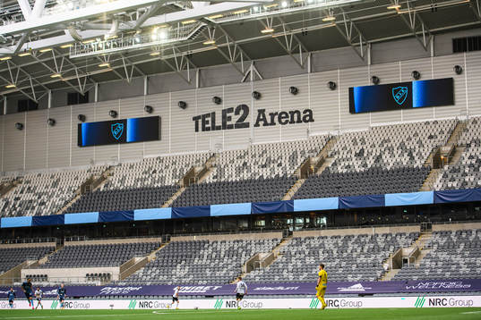 Vy över Tele2 Arena