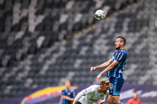 Örebros Johan Mårtensson och Djurgårdens Emir Kujovic